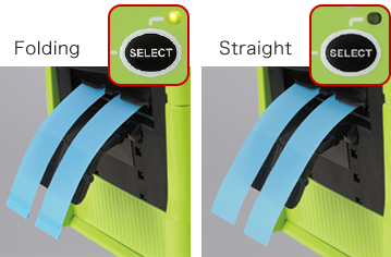 Easy to change the function for folding and normal cutting.